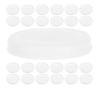 PACKOVE Tapas de Plástico de Color Redondas para Tubos de Cartón Kraft 76mm, 50 Unidades, Cierres Protectores para Envío y Almacenamiento en Logística Postal