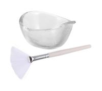 PACKOVE Tazón Para Película Pincel De Ácido De Frutas Cuencos De Spa Para Tratamientos Faciales Cepillo Aplicador De Mascarilla Herramienta Mezcladora De Mascarillas Para Facial Casera