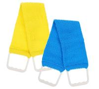 PACKOVE Toalla Exfoliante Para Baño Doble Cara Correa Larga, Color Surtido, Para Hombres y Mujeres, Masaje y Limpieza Profunda Ducha