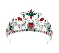 PACKOVE Tocado de Alce Navideño con Imitación de Gemas Tiara de Reno para Fiesta de Bodas Accesorio de Cabello para Disfraz de Halloween