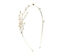 PACKOVE Tocado de Novia Gemas de Imitación Diadema de Boda Accesorio de Aleación Cabello Diseño de Rama Ligera para Fiestas Boda