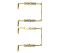 PACKOVE Tornillos Metálicos Dorados para Mentonera de Violín, Accesorios para Violín Superficie Pulida y Tacto Cómodo, Paquete de 2 Piezas para Músicos