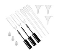 PACKOVE Tubos Rellenables Transparentes Para Rímel y Brillo De Labios 9 Unidades 10 Ml Tamaño Compacto Material Ligero Sin Fugas Uso Cosmético Diario Con Embudos y Goteros Incluidos