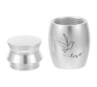PACKOVE Urna para Cenizas Pequeña de Acero Inoxidable Capacidad Mini y Diseño en Forma de Pájaro para Recuerdo Memorial de Mascotas