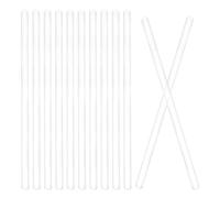 PACKOVE Varillas Agitadoras de de Borosilicato Resistentes Cabeza Redonda 20 Piezas Extremos Lisos para Educación Científica Reutilizable