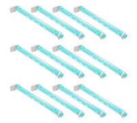 PACKOVE Varillas para Rizar el Cabello 12 Piezas, Rodillos para Permanente de Plástico Color Claro y Verde, Kit para Peinar Rizos en Peluquería, Herramientas para Ondas y Rizos sin Calor