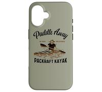 Packraft Barco Rafting-Kayak Kayak-Paleta Packrafting Carcasa para iPhone 16