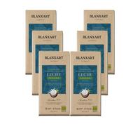 Packs Chocolate Negro 60% con Leche de Coco y Azúcar de Coco Bio 75g | Blanxat | Tabletas de Chocolate Ecológico | Vegano y Sin Gluten (Pack X6)