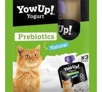 Packs de 3 Yogur para Gatos - Puede ser de Hair&Skin Salmón, LCASEI Pavo, Natural o Mix - Sin Aditivos - 85 gr x 3 = 255 gr - ANIMALUJOS (Pack 3 Yogures, Natural)