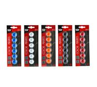 Packs de Imanes Redondos Señalizadores Recubiertos en plástico duración. Tamaños Disponibles: 2-3 - 4 cm, Fabricado por SDI by Office Box (Pack Surtido 30 ud. Tamaño 2cm)