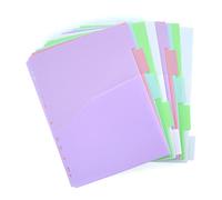 Packs de Separadores Xtra Office Box con Bolsillo frontal y Etiquetas Indicadoras incluidas by Office Box (A4 Blush - 10 Separadores)