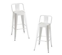 Packs Taburetes Altos - Pack 2 Taburetes Torix Respaldo - Blanco