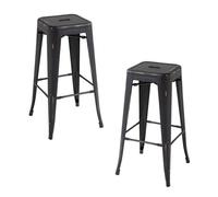 Packs Taburetes Altos - Pack 2 Taburetes Torix Vintage - Negro vintage