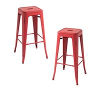 Packs Taburetes Altos - Pack 2 Taburetes Torix Vintage - Rojo vintage