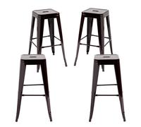 Packs Taburetes Altos - Pack 4 Taburetes Torix Altos - Marrón