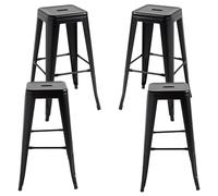 Packs Taburetes Altos - Pack 4 Taburetes Torix Altos - Negro Mate