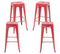 Packs Taburetes Altos - Pack 4 Taburetes Torix Altos - Rojo