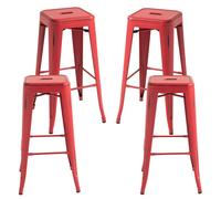 Packs Taburetes Altos - Pack 4 Taburetes Torix Vintage - Rojo vintage