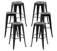 Packs Taburetes Altos - Pack 6 Taburetes Torix Altos - Negro Mate