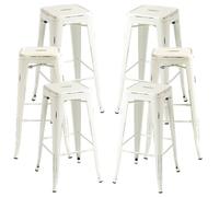 Packs Taburetes Altos - Pack 6 Taburetes Torix Vintage - Blanco vintage