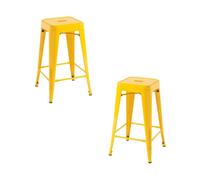 Packs Taburetes Bajos - Pack 2 Taburetes Torix Bajos - Amarillo