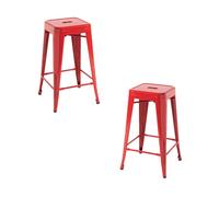 Packs Taburetes Bajos - Pack 2 Taburetes Torix Bajos - Rojo