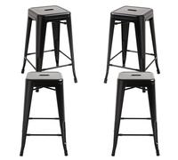 Packs Taburetes Bajos - Pack 4 Taburetes Torix Bajos - Negro Mate