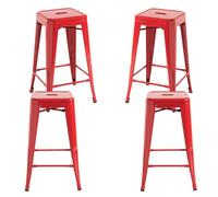 Packs Taburetes Bajos - Pack 4 Taburetes Torix Bajos - Rojo