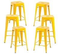 Packs Taburetes Bajos - Pack 6 Taburetes Torix Bajos - Amarillo