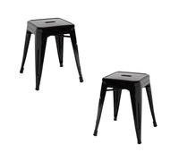 Packs Taburetes Pequeños - Pack 2 Taburetes Torix Pequeños - Negro