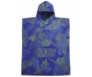 PackTowl - Higiene y protección - Poncho Botanical - Talla L/XL - Azul Azul L/XL