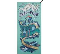 PackTowl Toalla para viajes y campin, personal, ultraligera y de microfibra, estampado Flow, cuerpo