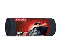 Paclan 454000 - Bolsas de basura (10 x 240 L, 10 unidades), color negro
