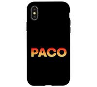 Paco Español Apodo Francisco Rayas Amarillo Naranja Rojo Carcasa para iPhone X/XS