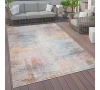 Paco Home Alfombra Exterior Interior Terraza Cocina Vintage Pastel Motivos Abstractos, tamaño:60x100 cm, Color:Multicolor 2
