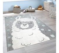 Paco Home Alfombra Infantil Habitación Infantil Exterior Juego Motivos Animales 3D, tamaño:120x160 cm, Color:Gris 2