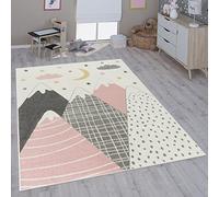 Paco Home Alfombra Infantil Habitación Infantil Niña Niño Varios Estampados Y Tamaños, tamaño:Ø 200 cm Redon, Color:Pink