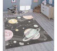 Paco Home Alfombra Infantil Habitación Infantil Niña Niño Varios Estampados Y Tamaños, tamaño:120x160 cm, Color:Antracita