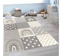 Paco Home Alfombra Infantil Habitación Infantil Niña Niño Varios Estampados Y Tamaños, tamaño:133x190 cm, Color:Gris 4