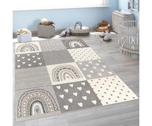 Paco Home Alfombra Infantil Habitación Infantil Niña Niño Varios Estampados Y Tamaños, tamaño:200x280 cm, Color:Gris 4