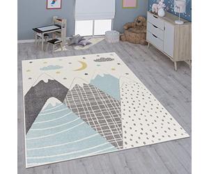 Paco Home Alfombra Infantil Habitación Infantil Niña Niño Varios Estampados Y Tamaños, tamaño:240x340 cm, Color:Azul