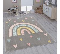 Paco Home Alfombra Infantil Habitación Infantil Niña Niño Varios Estampados Y Tamaños, tamaño:80x150 cm, Color:Gris 3