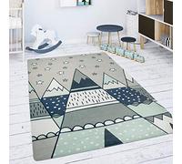 Paco Home Alfombra para Habitación Infantil Juegos Bebé Animales Arco Iris Corazón, tamaño:120x160 cm, Color:Gris