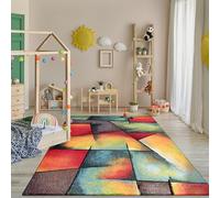 Paco Home Alfombra Pelo Corto Salon Moderna Dibujo Geometrico 3D, tamaño:80x150 cm, Color:Multicolor 6