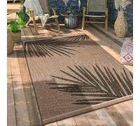 Paco Home Alfombra Salon De Habitacion Cocina Exterior Terraza Jardin Motivo Boho Chic Motivo Floral Dibujo Geometrico, tamaño:80x150 cm, Color:Beige 2