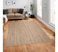 Paco Home Alfombra Salon De Habitacion Cocina Exterior Terraza Jardin Se Puede Lavar En La Lavadora Motivo Boho Chic Lisa, tamaño:80x150 cm, Color:Beige