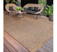 Paco Home Alfombra Salon De Habitacion Cocina Exterior Terraza Jardin Se Puede Lavar En La Lavadora Motivo Boho Chic Lisa, tamaño:80x150 cm, Color:Beige 3
