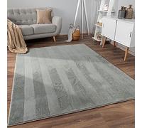 Paco Home Alfombra Salon De Habitacion Pelo Corto Motivo Boho Chic Motivo Nordica Antideslizante, tamaño:120x160 cm, Color:Gris