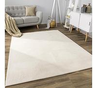 Paco Home Alfombra Salon De Habitacion Pelo Corto Motivo Boho Chic Motivo Nordica, tamaño:80x150 cm, Color:Crema