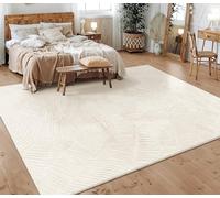 Paco Home Alfombra Salon De Habitacion Pelo Corto Motivo Nordica Motivo Boho Chic Dibujo Geometrico, tamaño:200x280 cm, Color:Crema 5